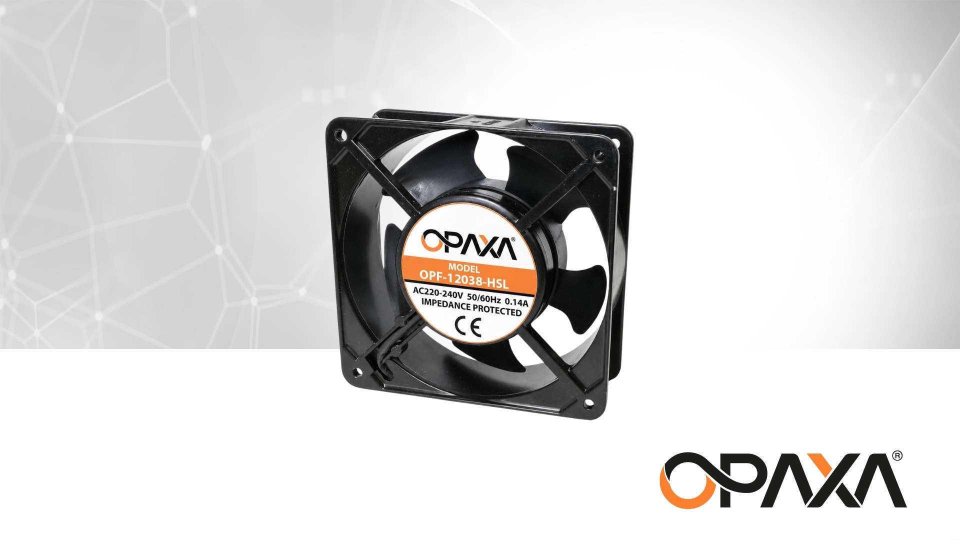 OPF-12038-HSL Panel Fan 120*120*38mm